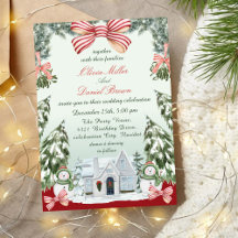 Mariage d'hiver de Noël élégant