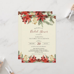 Invitation Mariage d'hiver Fête des mariées de Noël