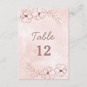 Invitation Mariage d'huile d'or rose et Rose