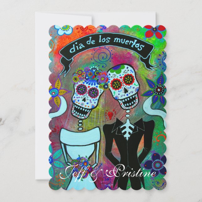 INVITATION MARIAGE DIA DE LOS MUERTOS (Devant)