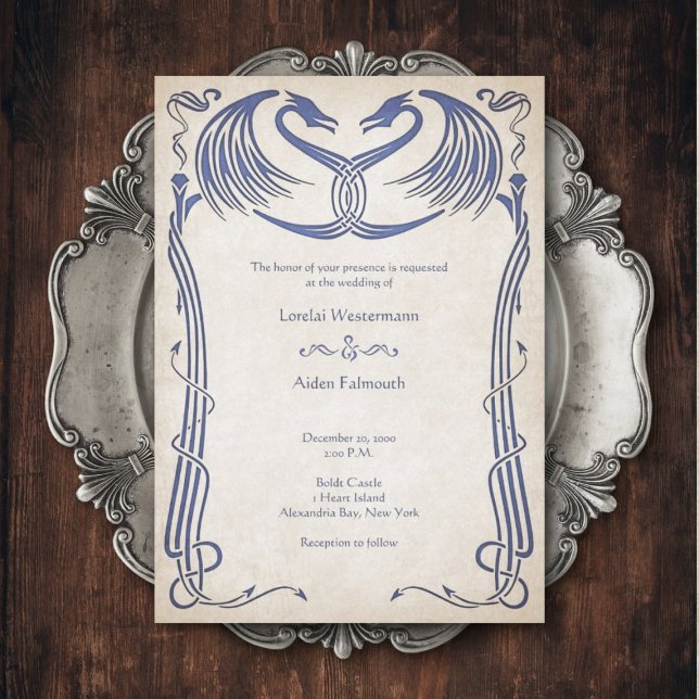 Invitation Mariage d'Imaginaire Celtic Viking (Créateur téléchargé)