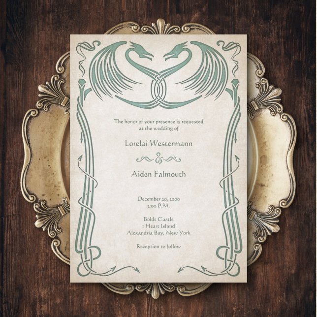 Invitation Mariage d'Imaginaire Celtic Viking (Créateur téléchargé)