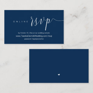 Invitation mariage Dîner, RSVP en ligne