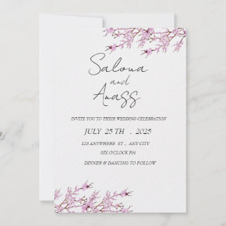 Invitation Mariage d'invitation