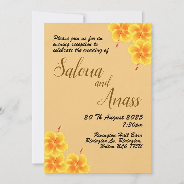 Invitation Mariage d'invitation (Devant)