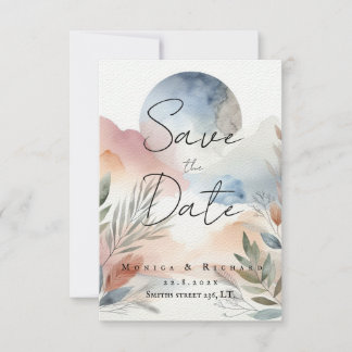 Invitation Mariage d'invitation aquarel