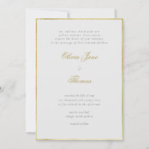 Mariage d'ivoire à cadre d'or classique simple