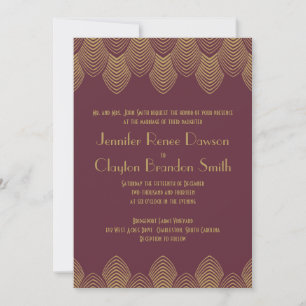 Invitation Mariage d'or de la Bourgogne de Saint-Jacques-de-V
