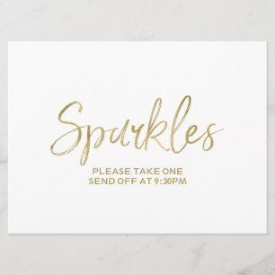Invitation Mariage d'or "Sparkles"