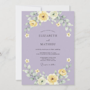 Invitation Mariage Douce Floraison de Lavande