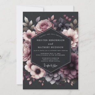 Invitation Mariage Dramatique aux Prunes