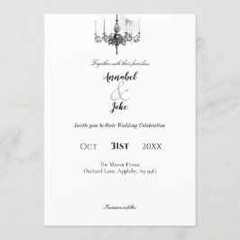 Invitation Mariage du bal Masquerade