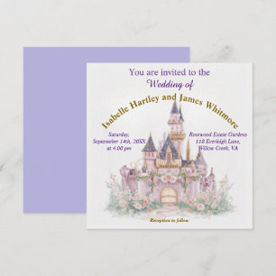 Invitation Mariage du château de Fairy Tale