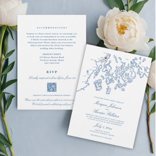 Invitation Mariage du code QR Point Maine All-in-One
