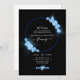 Invitation Mariage du Diamant Bleu Anniversaire