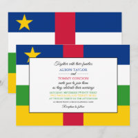 Mariage du drapeau de la République centrafricaine