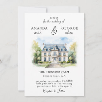 Invitation Mariage du site aquarelle