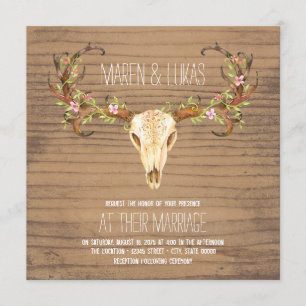 Invitation Mariage du Sud-Ouest du Cerf Antler