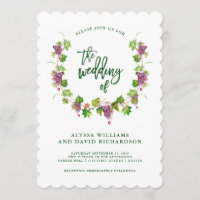 Mariage du vin avec typographie moderne| Invitatio