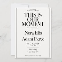 Mariage éditorial minimal noir et blanc