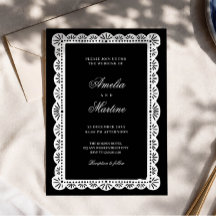 Mariage élégant à l'ancienne en noir et blanc 