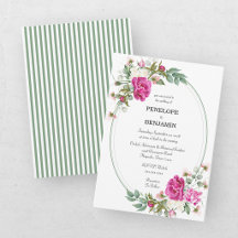 Mariage Élégant à Monogramme de Pivoine Rose Flora