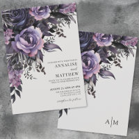 Mariage Élégant aux Fleurs Violettes