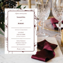 Mariage élégant avec motifs floraux en Bourgogne e