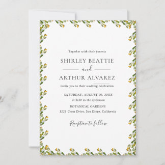 Invitation Mariage Élégant avec Verdure d'Eucalyptus