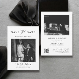 Invitation Mariage élégant classique Enregistrer la photo de