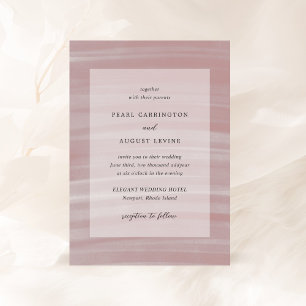 Invitation Mariage élégant Coastal Chic Pink