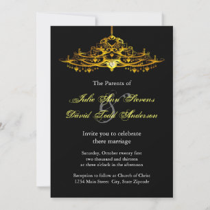 Invitation Mariage élégant de lustre