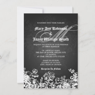 Invitation Mariage élégant de style victorien