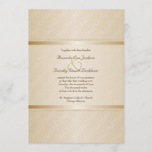 Invitation Mariage élégant décoré d'un monogramme de fusée