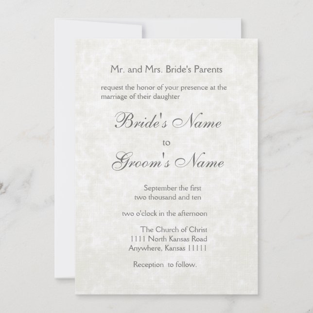 Invitation Mariage élégant d'iris (Devant)