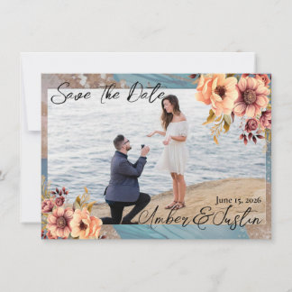 Invitation Mariage élégant Enregistrer la date