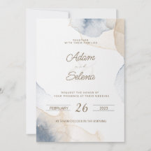 mariage élégant Enregistrer l'invitation de date