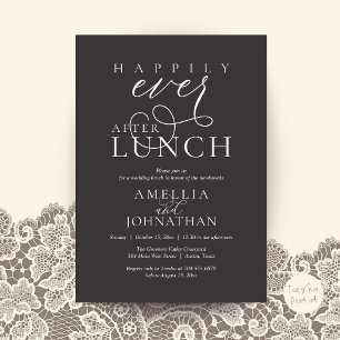 Invitation Mariage Élégant et Déjeuner de Rêve