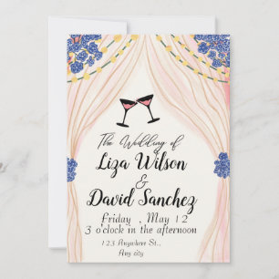 Invitation Mariage élégant et éblouissant entre amis et famil