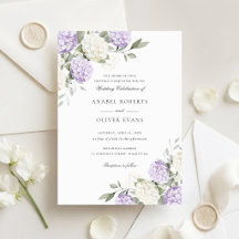 Mariage Élégant Fleur Hydrangea Violet Verdure