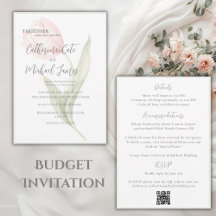 Mariage élégant floral tulipe rose bon marché