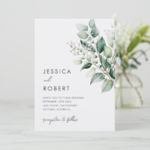 Mariage Élégant Minimaliste Eucalyptus et Verdure