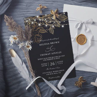 Invitation Mariage élégant moderne minimaliste à budget code