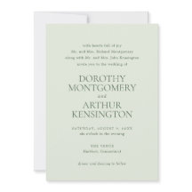 Mariage élégant moderne Sage Green