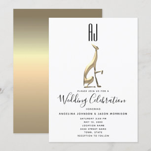 Invitation Mariage Élégant Romantique
