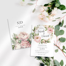 Mariage élégant rose Pêche Florale