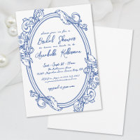 Mariage Élégant Vintage Dessiné à la Main