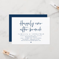 Mariage Elopement, Happy Ever après le brunch Invi