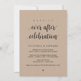 Invitation Mariage Elopement, Heureusement Jamais Après Céléb