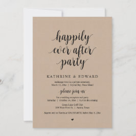 Invitation Mariage Elopement, Heureusement Jamais Après L'Inv
